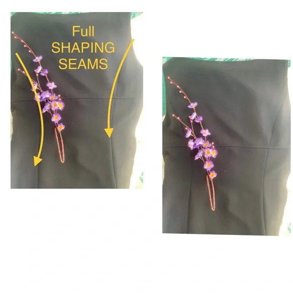 5 ⭐️TAHARI x Larry Levin 🔝 Style& Quality, Empire Waist princess seams - Picture 6 of 16